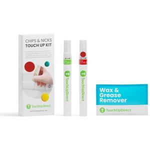 imageTouchUpDirect 040 Super White for Toyota Exact Match Scratch Repair Touch Up Paint  Brush KitRed QuartzCajun Red WA434BGPJ for Chevrolet  GMC  Cadillac  Buick