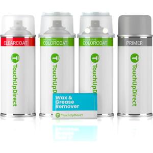 imageTouchUpDirect NH883P Platinum White Pearl Compatible with Honda Exact Match Touch Up Paint Brush  Platinum KitAerosol Spray  Preferred Package