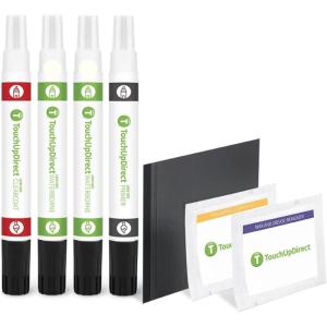 imageTouchUpDirect NH883P Platinum White Pearl Compatible with Honda Exact Match Touch Up Paint Brush  Platinum KitCombo  Platinum Package