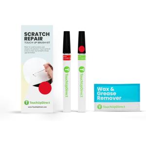 imageTouchUpDirect PQ Race Red Compatible with Ford Exact Match Scratch Repair Touch Up Paint  Brush Kit