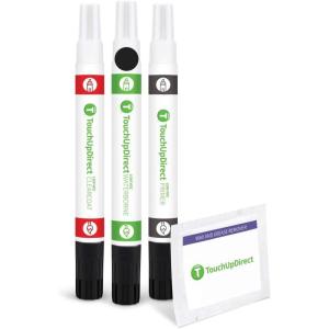 imageTouchUpDirect PXJ Diamond Black Crystal Pearl Coat Compatible with Jeep Exact Match Scratch Repair Touch Up Paint  Brush KitCombo  Preferred Package