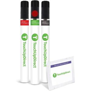 imageTouchUpDirect R513 Rallye Red Compatible with Honda Exact Match Touch Up Paint Brush  Essential KitBrush  Preferred Kit