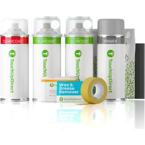 imageTouchUpDirect UG White Platinum Pearl Tricoat Compatible with Ford Exact Match Touch Up Paint Aerosol  Platinum Kit