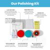 imageTouchUpDirect Polishing Kit  Remove Orange Peel and Restore Shine DIY  Sanding ampamp Polishing Pads Polish ampamp Polishing Wax Drill Extension Backing Plate and Microfiber Cloth  9 Items