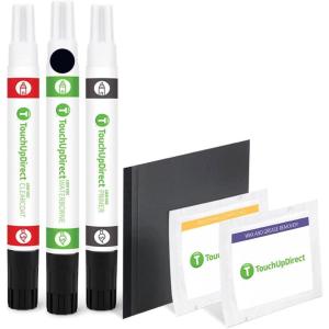 imageTouchUpDirect A1741 Black Compatible with Porsche Exact Match Touch Up Paint Aerosol  Essential KitCombo  Platinum Kit