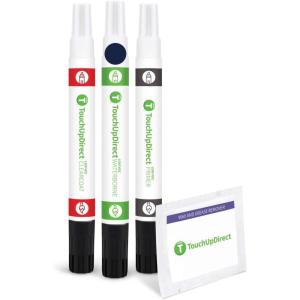 imageTouchUpDirect GLU Dark Moon Blue Compatible with Cadillac Exact Match Touch Up Paint Brush  Essential KitCombo  Preferred Package