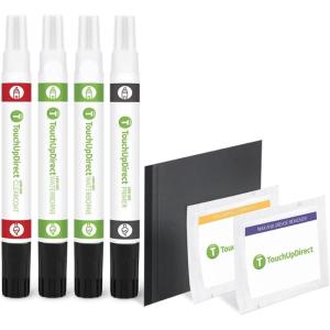 imageTouchUpDirect QAB White Pearl Tricoat for Infiniti Exact Match Touch Up Paint Brush  Essential KitCombo  Platinum Kit