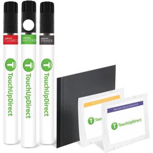 imageTouchUpDirect A3M7459A Crystal White Metallic Compatible with Lincoln Exact Match Touch Up Paint Aerosol  Platinum KitBrush  Platinum Kit