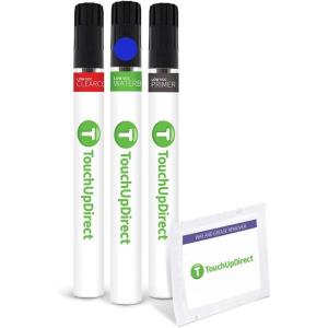 imageTouchUpDirect 8W7 Dark Blue Metallic Compatible with Toyota Exact Match Touch Up Paint Brush  Preferred Kit