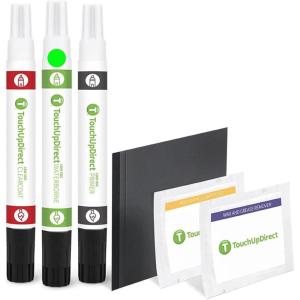 imageTouchUpDirect KAW002 Lime Green Compatible With Kawasaki Exact Match Touch Up Paint PenBrush Applicator  Essential KitCombo  Platinum Package