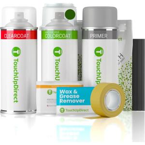 imageTouchUpDirect EXP006EXPGRN05AW Forest Green Compatible with Rivian Exact Match Touch Up Paint Brush  Essential KitAerosol Spray  Platinum Kit