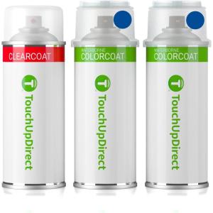 imageTouchUpDirect G41 Black Metallic Compatible with Nissan Exact Match Touch Up Paint Combo  Essential KitBayside Blue Tricoat