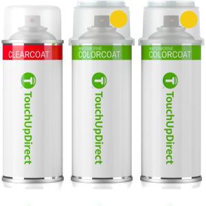 imageTouchUpDirect G41 Black Metallic Compatible with Nissan Exact Match Touch Up Paint Combo  Essential KitIkazuchi Yellow Pearl Tricoat