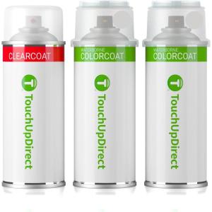 imageTouchUpDirect G41 Black Metallic Compatible with Nissan Exact Match Touch Up Paint Combo  Essential KitSuper Silver Tricoat