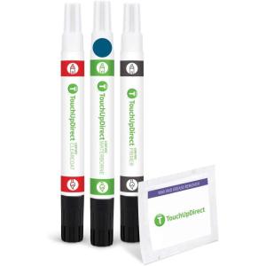 imageTouchUpDirect 8X7 Electric Storm Blue Compatible with Toyota Exact Match Touch Up Paint Combo  Preferred Kit