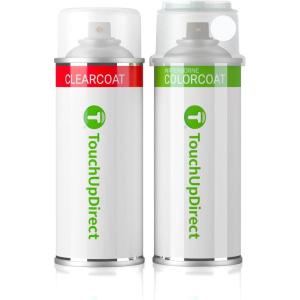 imageTouchUpDirect R81 Milano Red Compatible with Honda Exact Match Touch Up Paint Aerosol  Essential KitTaffeta White
