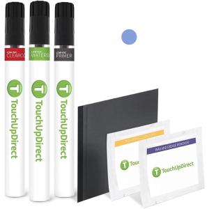 imageTouchUpDirect UN Steel Blue Metallic Compatible with Ford Exact Match Touch Up Paint Brush  Platinum Kit