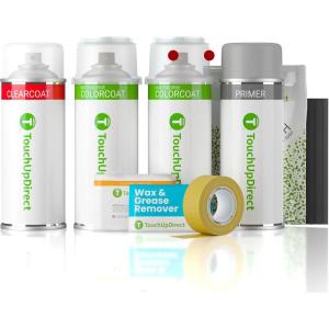 imageTouchUpDirect D4 Rapid Red Metallic Tinted Tricoat for Ford Exact Match Touch Up Paint Aerosol  Platinum Package