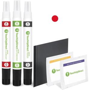 imageTouchUpDirect PQ Race Red Compatible With Ford Exact Match Touch Up Paint Combo  Platinum Kit