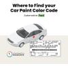 imageTouchUpDirect A3 Space White Compatible with Ford Exact Match Touch Up Paint Brush  Preferred Kit