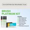 imageTouchUpDirect Car Paint Touch Up Brush Kit  Compatible with Ford AZM7446A Star White Metallic Tricoat Exact Match Auto Paint Kit with Primer Car Color and Clearcoat for Repainting and Scratch Repair Platinum Kit