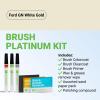 imageTouchUpDirect Car Paint Touch Up Brush Kit  Compatible with Ford GN White Gold Exact Match Auto Paint Kit with Primer Car Color and Clearcoat for Repainting and Scratch Repair Platinum Kit