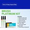 imageTouchUpDirect Car Paint Touch Up Brush Kit  Compatible with Ford J4 Deep Impact Blue Exact Match Auto Paint Kit with Primer Car Color and Clearcoat for Repainting and Scratch Repair Platinum Kit