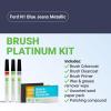 imageTouchUpDirect Car Paint Touch Up Brush Kit  Compatible with Ford N1 Blue Jeans Metallic Exact Match Auto Paint Kit with Primer Car Color and Clearcoat for Repainting and Scratch Repair Platinum Kit
