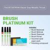 imageTouchUpDirect Car Paint Touch Up Brush Kit  Compatible with Ford R7M7494A Glacier Gray Metallic Tricoat Exact Match Auto Paint Kit with Primer Car Color and Clearcoat for Repainting and Scratch Repair Platinum Kit