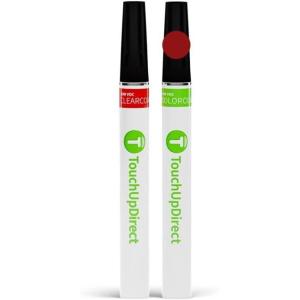 imageTouchUpDirect Car Paint Touch Up Brush Kit  Compatible with Ford FLM6758 Toreador Red Pearl Metallic Exact Match Auto Paint Kit with Car Color and Clearcoat for Repainting or Scratch Repair Essential Kit