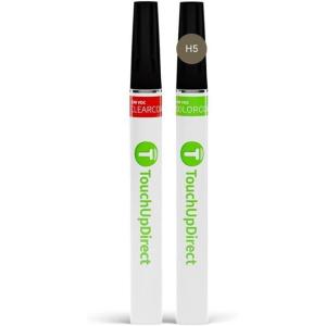 imageTouchUpDirect Car Paint Touch Up Brush Kit  Compatible with Ford H5 Caribou Metallic Exact Match Auto Paint Kit with Car Color and Clearcoat for Repainting or Scratch Repair Essential Kit