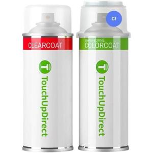 imageTouchUpDirect Car Paint Touch Up Spray Kit  Compatible with Ford CI Grabber Blue Exact Match Auto Paint Kit with Car Color Spray and Clearcoat for Repainting or Scratch Repair Essential Kit