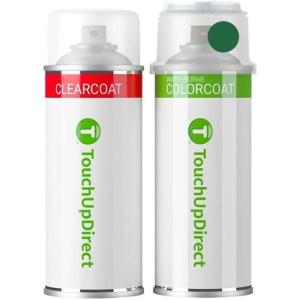 imageTouchUpDirect Car Paint Touch Up Spray Kit  Compatible with Ford FAM7476APN4JZ2HREWHA Eruption Green Metallic Exact Match Auto Paint Kit with Car Color Spray and Clearcoat for Repainting or Scratch Repair Essential Kit