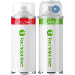 imageTouchUpDirect Car Paint Touch Up Spray Kit  Compatible with Ford KU Area 51 Exact Match Auto Paint Kit with Car Color Spray and Clearcoat for Repainting or Scratch Repair Essential Kit