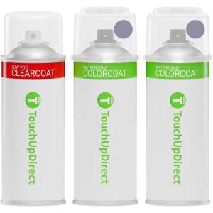 imageTouchUpDirect Car Paint Touch Up Spray Kit  Compatible with Ford R7M7494A Glacier Gray Metallic Tricoat Exact Match Auto Paint Kit with Car Color Spray and Clearcoat for Repainting or Scratch Repair Essential Kit