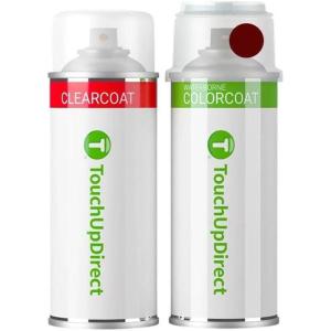 imageTouchUpDirect Car Paint Touch Up Spray Kit  Compatible with Ford UFJLJMM6771M6982 Dark Toreador Red Exact Match Auto Paint Kit with Car Color Spray and Clearcoat for Repainting or Scratch Repair Essential Kit
