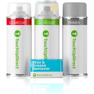 imageTouchUpDirect LQ Pale Adobe Metallic Compatible With Ford Exact Match Touch Up Paint Aerosol  Preferred Kit