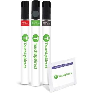 imageTouchUpDirect ME Abyss Gray Compatible with Ford Exact Match Touch Up Paint Brush  Preferred Kit