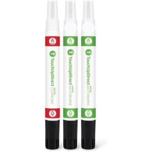 imageTouchUpDirect UG White Platinum Pearl Tricoat Compatible with Ford Exact Match Touch Up Paint Combo  Essential Kit