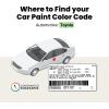 imageTouchUpDirect 089 Wind Chill Pearl Compatible with Toyota Exact Match Touch Up Paint Aerosol  Preferred Kit