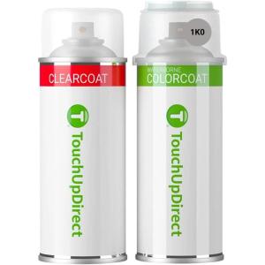 imageTouchUpDirect Car Paint Touch Up Spray Kit  Compatible with Toyota 1K0 Silver Knockout Metallic Exact Match Auto Paint Kit with Car Color Spray and Clearcoat for Repainting or Scratch Repair Essential Kit