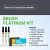imageTouchUpDirect Car Paint Touch Up Brush Kit  Compatible with Toyota 1K9 Coastal Gray Metallic Exact Match Auto Paint Kit with Primer Car Color and Clearcoat for Repainting and Scratch Repair Platinum Kit