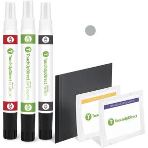 imageTouchUpDirect 1J9 Celestial Silver Metallic Compatible with Toyota Exact Match Touch Up Paint Combo  Platinum Kit