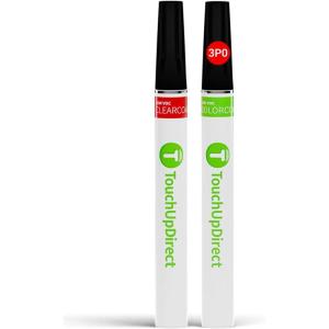 imageTouchUpDirect Car Paint Touch Up Brush Kit  Compatible with Toyota 3P0 Absolutely Red Exact Match Auto Paint Kit with Car Color and Clearcoat for Repainting or Scratch Repair Essential Kit