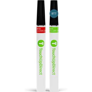 imageTouchUpDirect Car Paint Touch Up Brush Kit  Compatible with Toyota 8T7 Blue Streak Metallic Exact Match Auto Paint Kit with Car Color and Clearcoat for Repainting or Scratch Repair Essential Kit