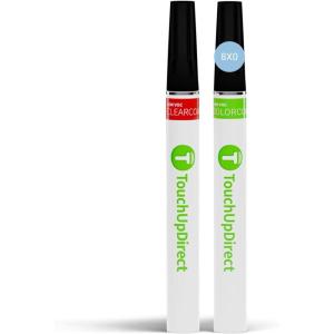 imageTouchUpDirect Car Paint Touch Up Brush Kit  Compatible with Toyota 8X0 Heritage Blue Exact Match Auto Paint Kit with Car Color and Clearcoat for Repainting or Scratch Repair Essential Kit