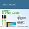 image:imageTouchUpDirect Car Paint Touch Up Brush Kit  Compatible with Toyota 1L6 Storm Cloud Exact Match Auto Paint Kit with Primer Car Color and Clearcoat for Repainting and Scratch Repair Platinum Kit