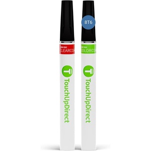 image:imageTouchUpDirect Car Paint Touch Up Brush Kit  Compatible with Toyota 8T6 Voodoo Blue Exact Match Auto Paint Kit with Car Color and Clearcoat for Repainting or Scratch Repair Essential Kit