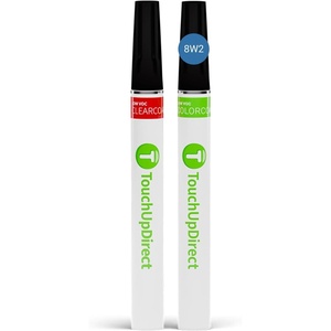 image:imageTouchUpDirect Car Paint Touch Up Brush Kit  Compatible with Toyota 8W2 Cavalry Blue Exact Match Auto Paint Kit with Car Color and Clearcoat for Repainting or Scratch Repair Essential Kit