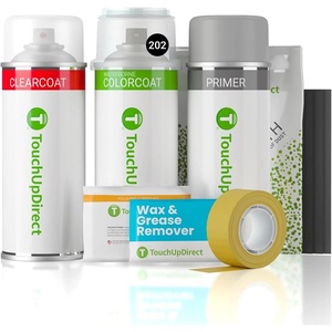 image:imageTouchUpDirect Car Paint Touch Up Spray Kit  Compatible with Toyota 202 Black Exact Match Auto Paint Kit with Car Color Spray and Clearcoat for Repainting or Scratch Repair Platinum Kit